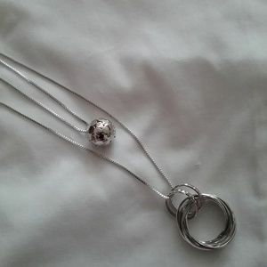 Betsey Johnson  Circle Hollow Ball Necklace NWT